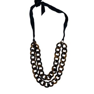 J. Crew Elegant Tortoise Chain Necklace